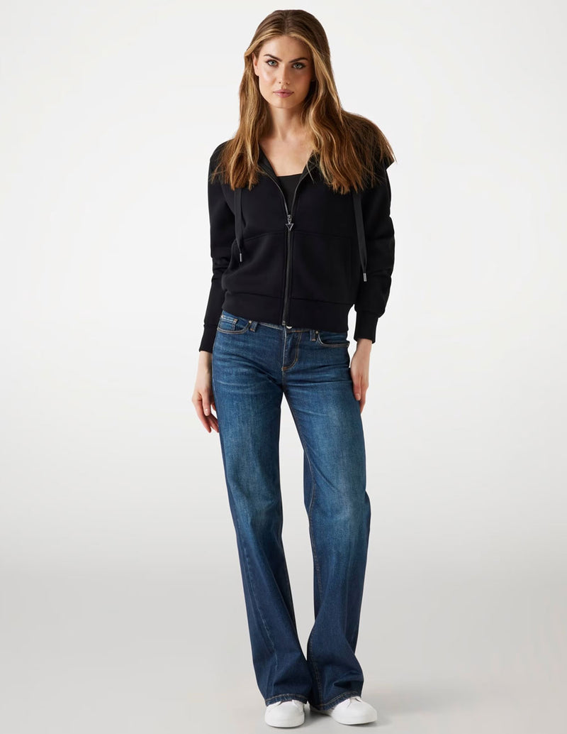 Sudadera GUESS de Nepreno con Capucha Negra Mujer