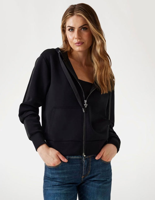 Sudadera GUESS de Nepreno con Capucha Negra Mujer