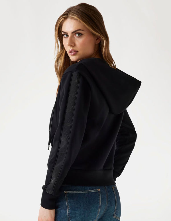 Sudadera GUESS de Nepreno con Capucha Negra Mujer