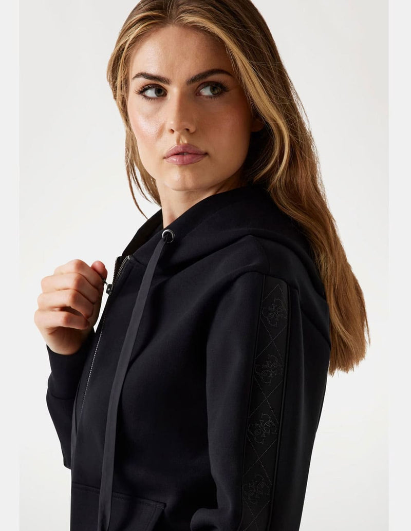 Sudadera GUESS de Nepreno con Capucha Negra Mujer