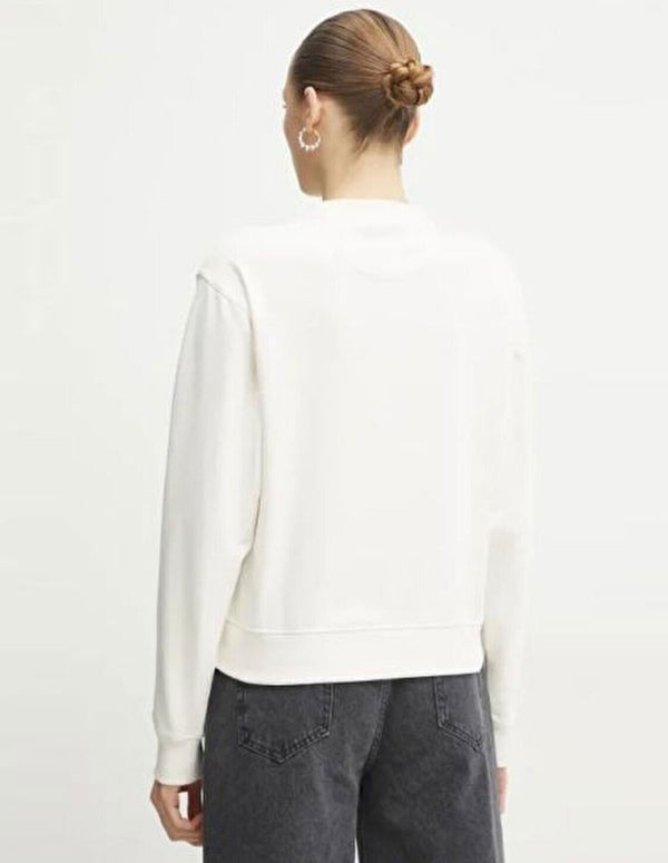 Sudadera GUESS Studded Love Blanca Mujer