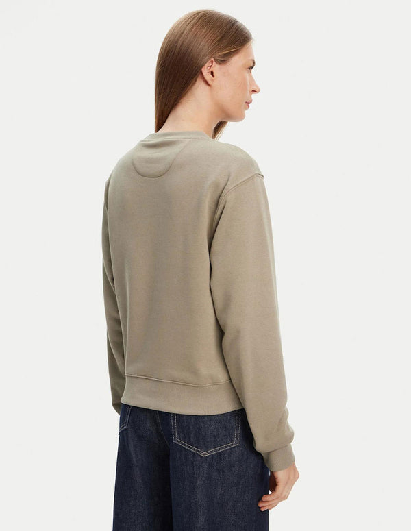 Sudadera GUESS Studded Love Marrón Mujer