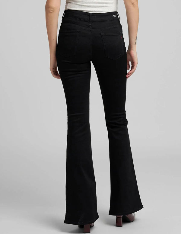 Pantalón Vaquero Replay Joella Acampanado Negro Mujer