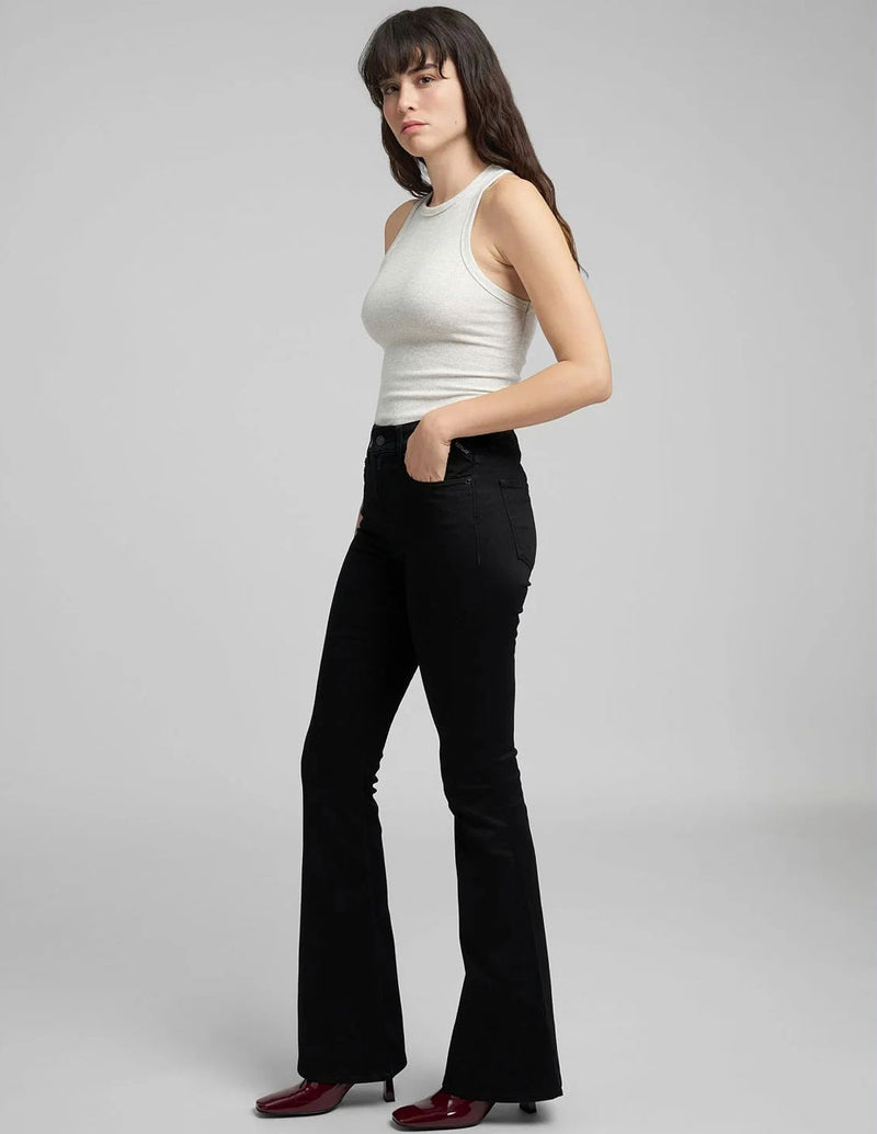 Pantalón Vaquero Replay Joella Acampanado Negro Mujer