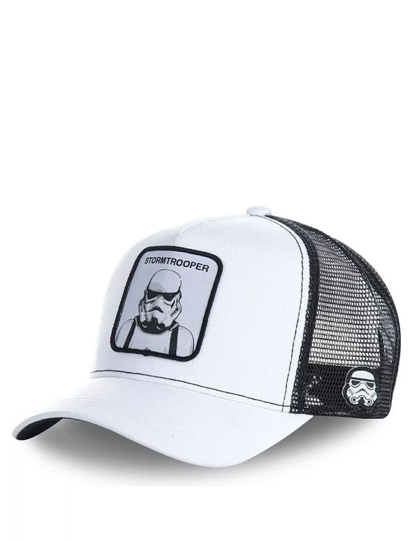 Gorra Capslab Stormtrooper Star Wars Blanca y Negra Unisex