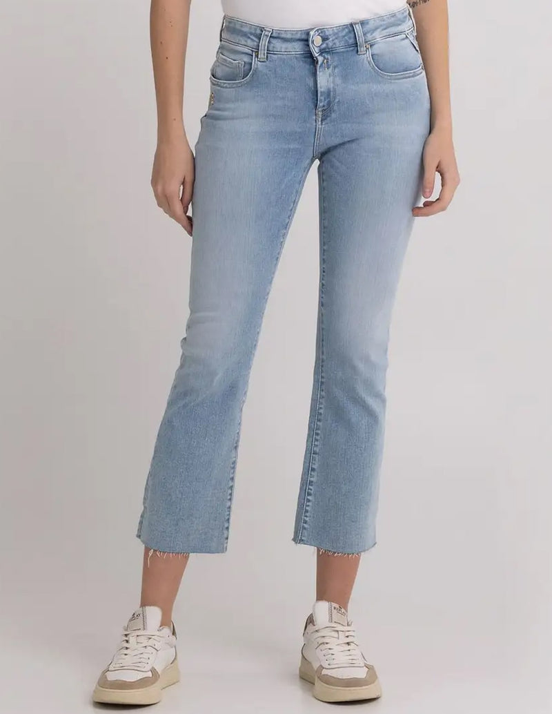 Pantalón Vaquero Replay Bootcut Flare Fit Faaby Azul Mujer