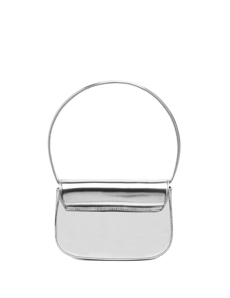 Bolso DIESEL con Logo Oval-D Plateado Mujer 21 x 14 x 7
