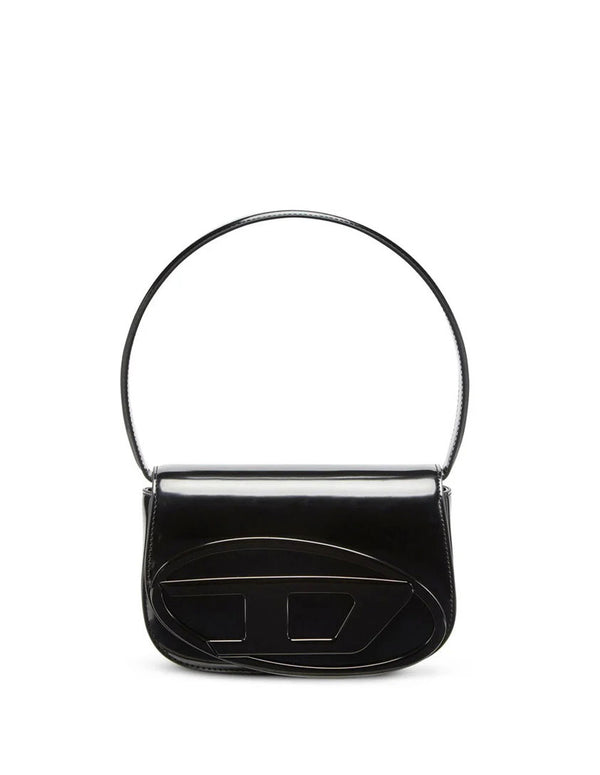 Bolso DIESEL con Logo Oval-D Negro Mujer 21 x 14 x 7