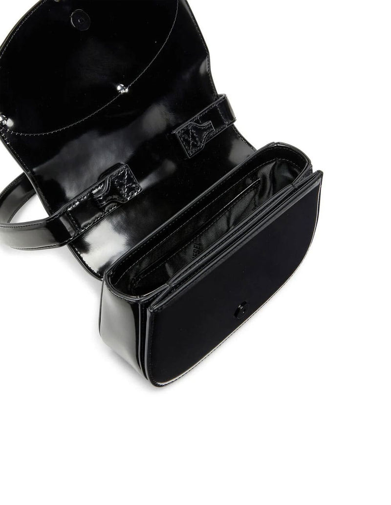 Bolso DIESEL con Logo Oval-D Negro Mujer 21 x 14 x 7