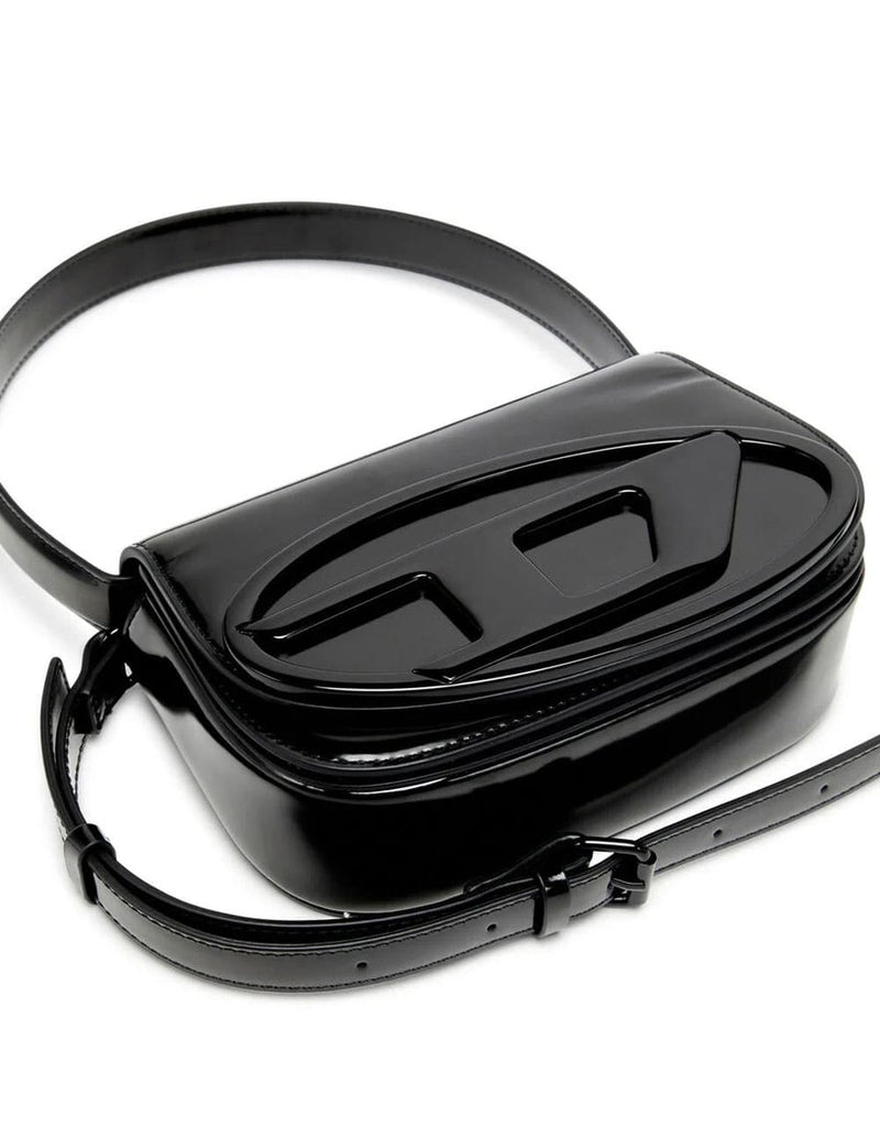 Bolso DIESEL con Logo Oval-D Negro Mujer 21 x 14 x 7