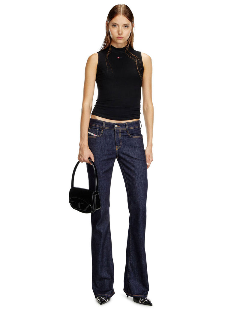Bolso DIESEL con Logo Oval-D Negro Mujer 21 x 14 x 7
