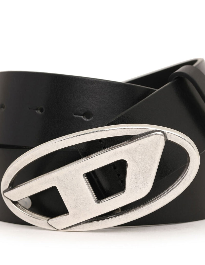 Cinturón DIESEL con Hebilla con Logo Negro Unisex