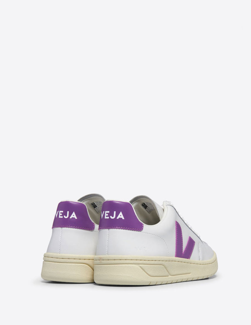 Veja V-12 Leather Blancas y Moradas Mujer