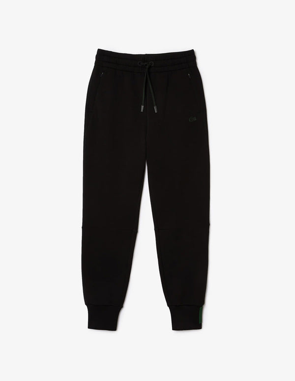 Pantalón de Chándal Lacoste de Doble Capa Negro Mujer