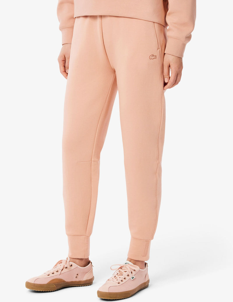 Pantalón de Chándal Lacoste con Logo Beige Mujer