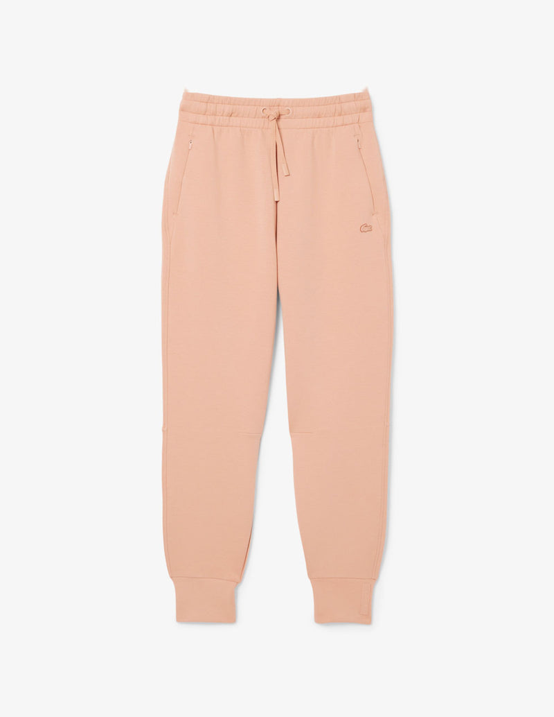 Pantalón de Chándal Lacoste con Logo Beige Mujer