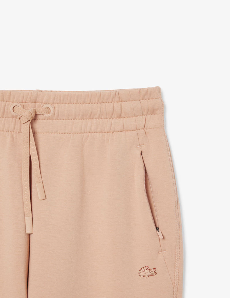 Pantalón de Chándal Lacoste con Logo Beige Mujer