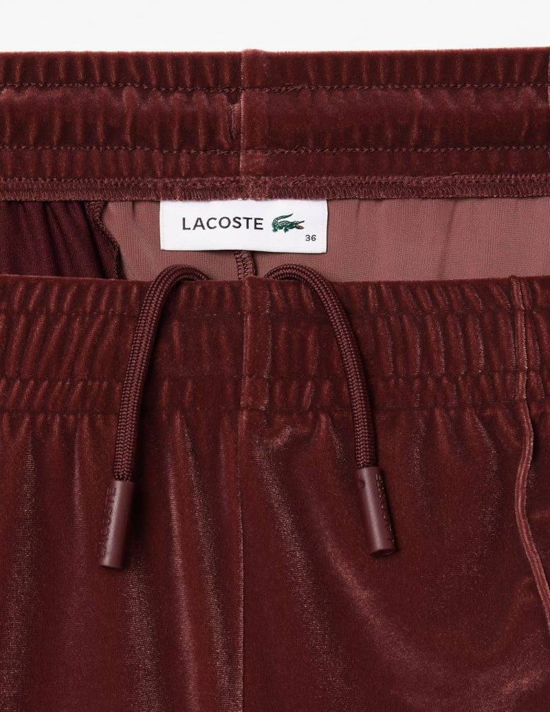 Pantalón Lacoste de Terciopelo Marrón Mujer