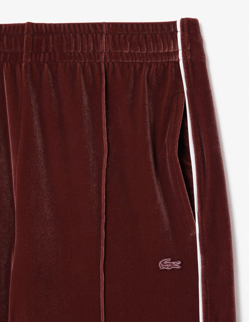 Pantalón Lacoste de Terciopelo Marrón Mujer