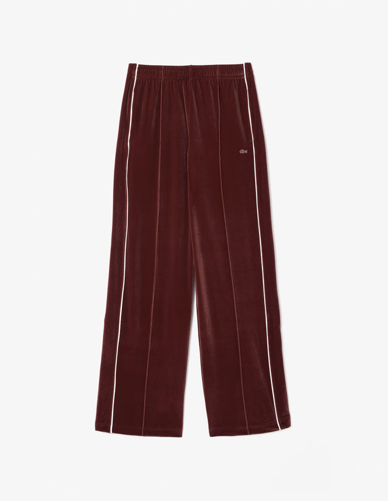 Pantalón Lacoste de Terciopelo Marrón Mujer