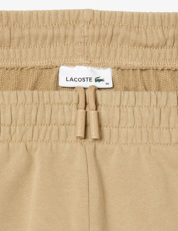 Pantalón de Chándal Lacoste con Insignia Beige Mujer