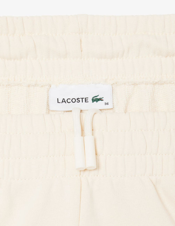 Pantalón de Chándal Lacoste con Insignia Blanco Roto Mujer