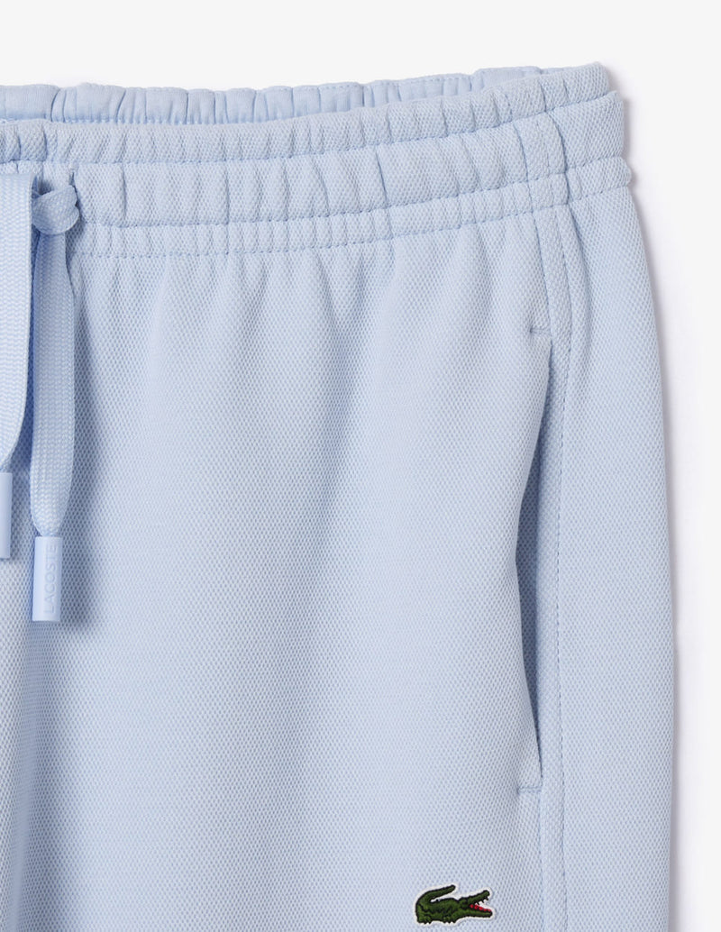Pantalón de Chándal Lacoste de Piqué con Logo Azul Mujer