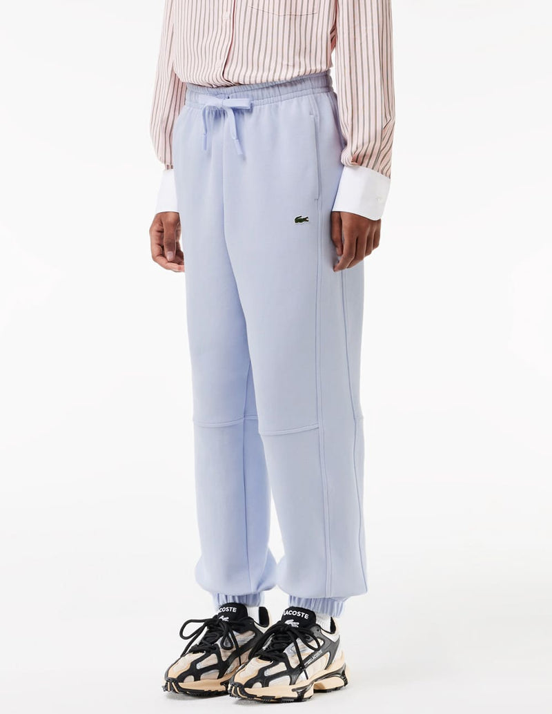 Pantalón de Chándal Lacoste de Piqué con Logo Azul Mujer