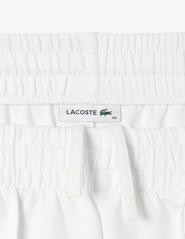 Pantalón de Chándal Lacoste de Corte Ancho Blanco Mujer