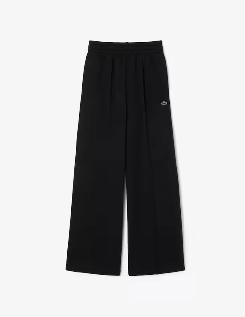 Pantalón de Chándal Lacoste de Corte Ancho Negro Mujer