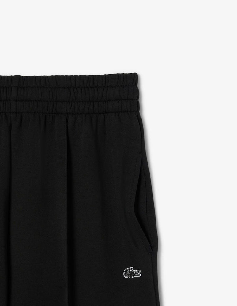 Pantalón de Chándal Lacoste de Corte Ancho Negro Mujer
