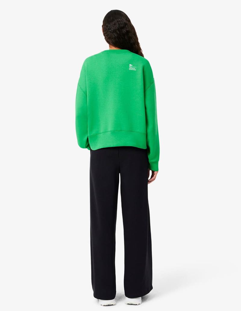 Pantalón de Chándal Lacoste con Logo Negro Mujer