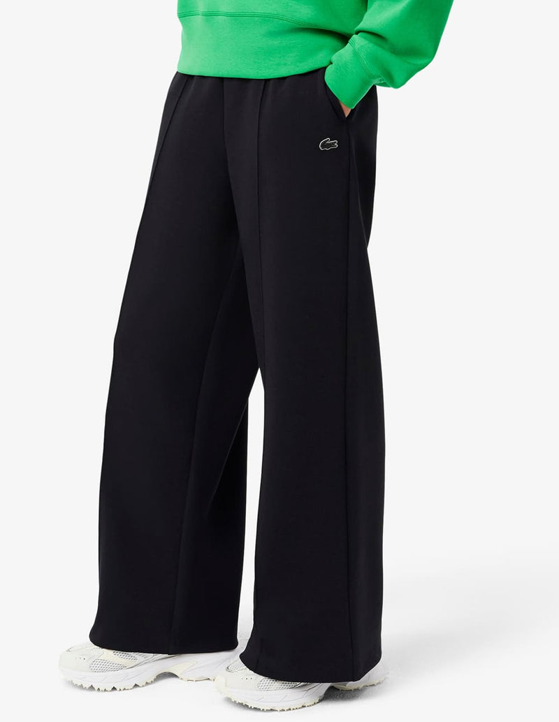 Pantalón de Chándal Lacoste con Logo Negro Mujer