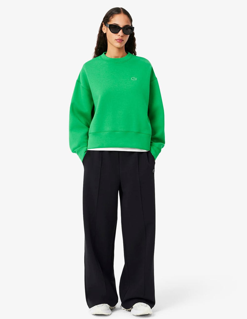 Pantalón de Chándal Lacoste con Logo Negro Mujer