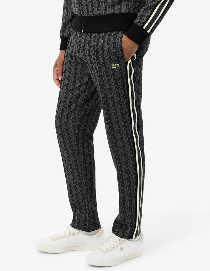 Pantalón de Chándal Lacoste Paris con Monograma Gris Oscuro Hombre