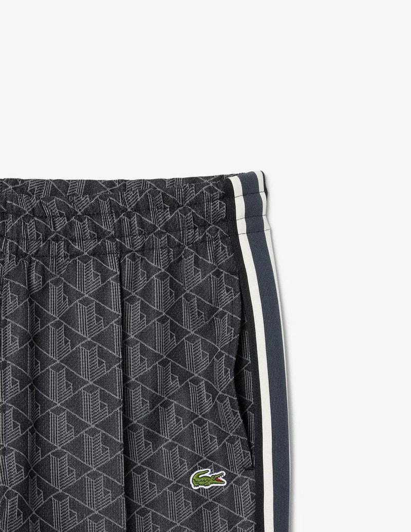 Pantalón de Chándal Lacoste Paris con Monograma Gris Oscuro Hombre