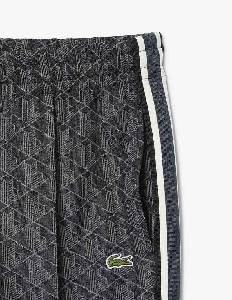 Pantalón de Chándal Lacoste Paris con Monograma Gris Oscuro Hombre