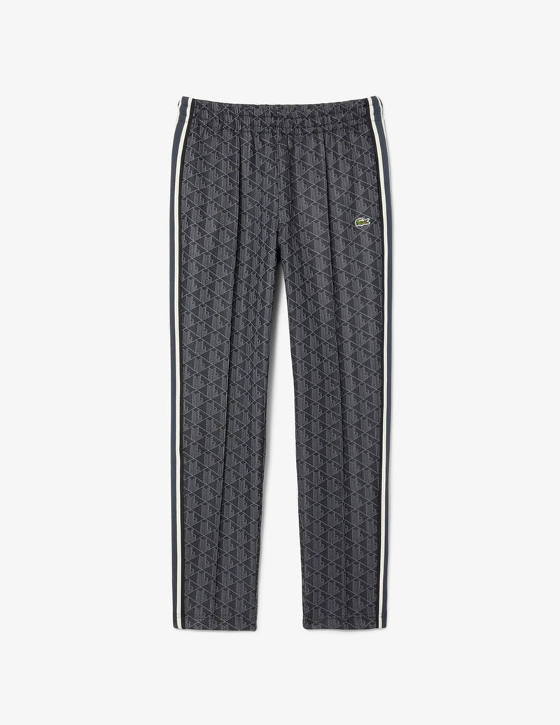 Pantalón de Chándal Lacoste Paris con Monograma Gris Oscuro Hombre