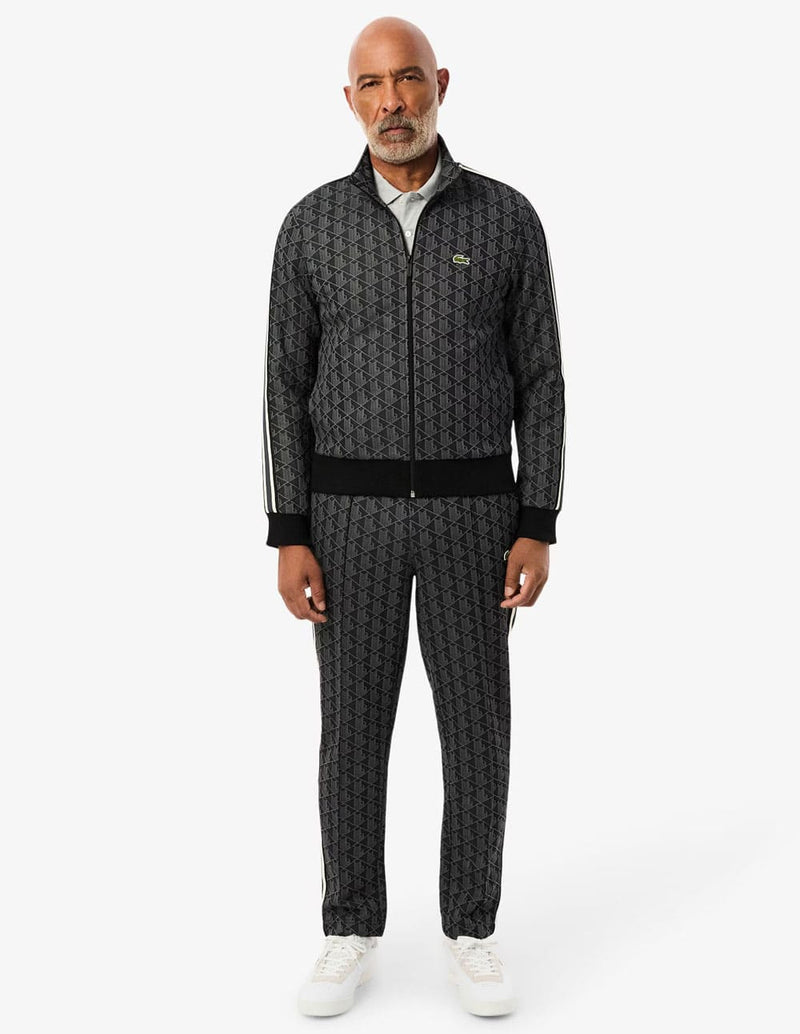 Pantalón de Chándal Lacoste Paris con Monograma Gris Oscuro Hombre