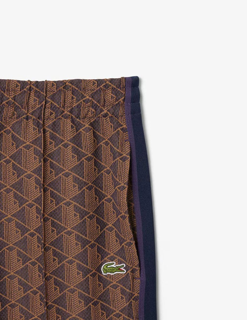 Pantalón de Chándal Lacoste Paris con Monograma Marrón Hombre