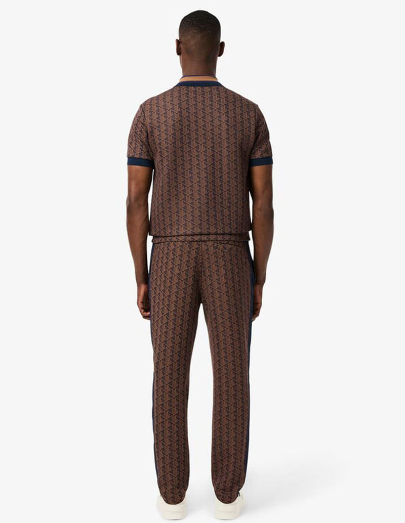Pantalón de Chándal Lacoste Paris con Monograma Marrón Hombre