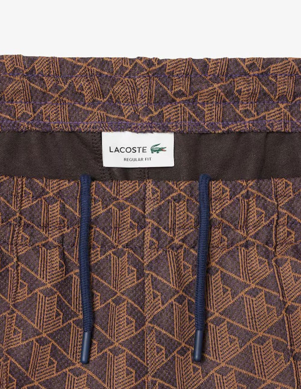 Pantalón de Chándal Lacoste Paris con Monograma Marrón Hombre