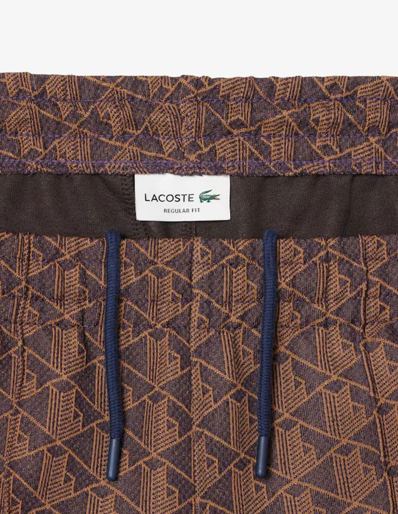 Pantalón de Chándal Lacoste Paris con Monograma Marrón Hombre