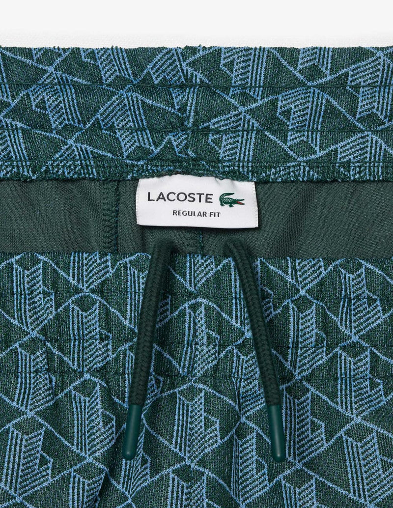 Pantalón de Chándal Lacoste Paris con Monograma Verde y Azul Hombre