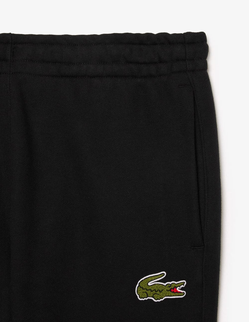 Pantalón de Chándal Lacoste con Logo Negro Unisex