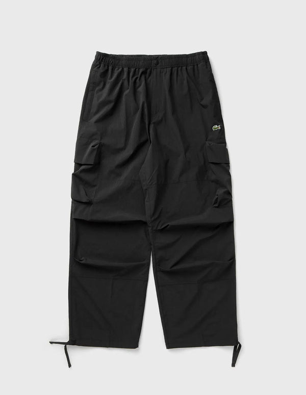 Pantalón Cargo Lacoste con Logo Negro Hombre