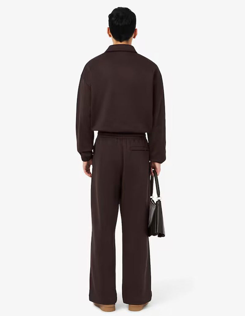 Pantalón de Chándal Lacoste de Corte Ancho Marrón Hombre