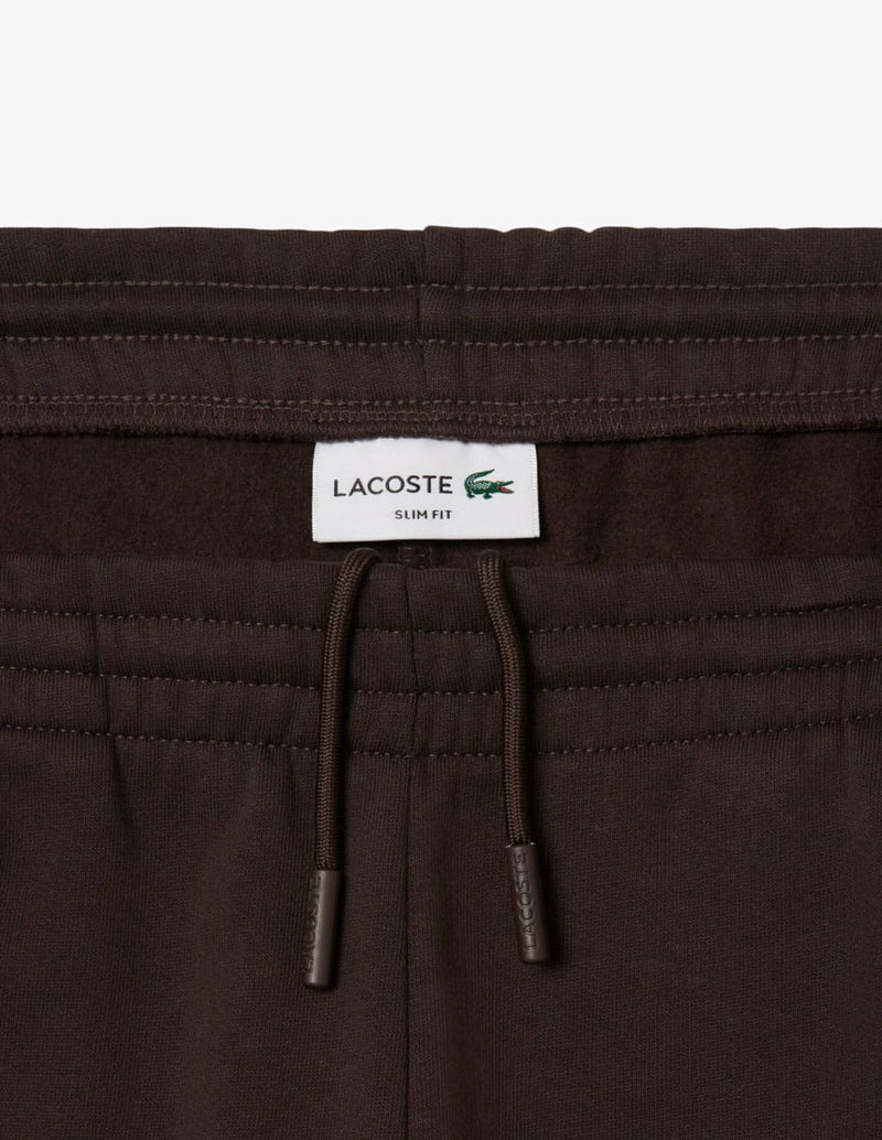 Pantalón de Chándal Lacoste de Corte Ajustado Marrón Hombre