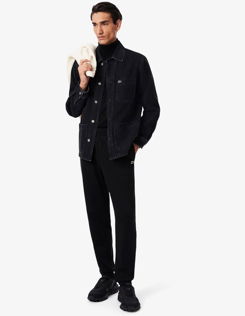 Pantalón de Chándal Lacoste con Logo Negro Hombre