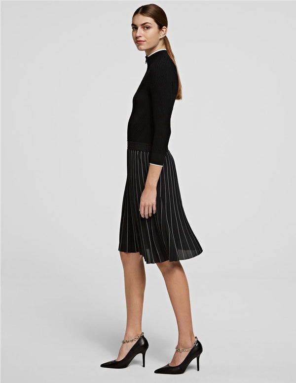Athleisure Karl Lagerfeld Knitted Dress Black Women